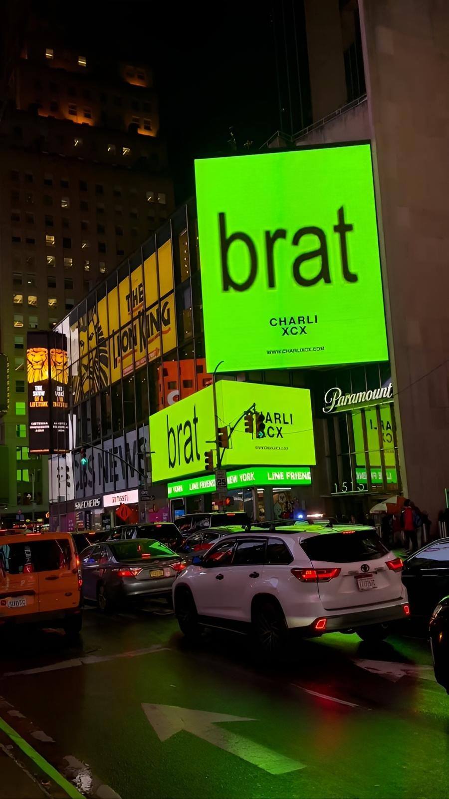 Charli XCX BRAT DigiVan campaign, London 2024